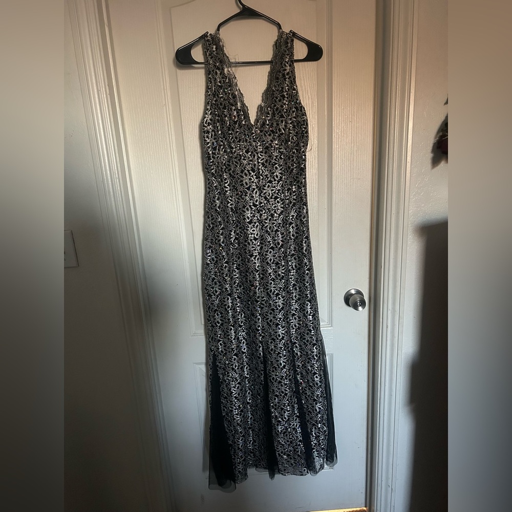 Black sequin wedding/prom dress